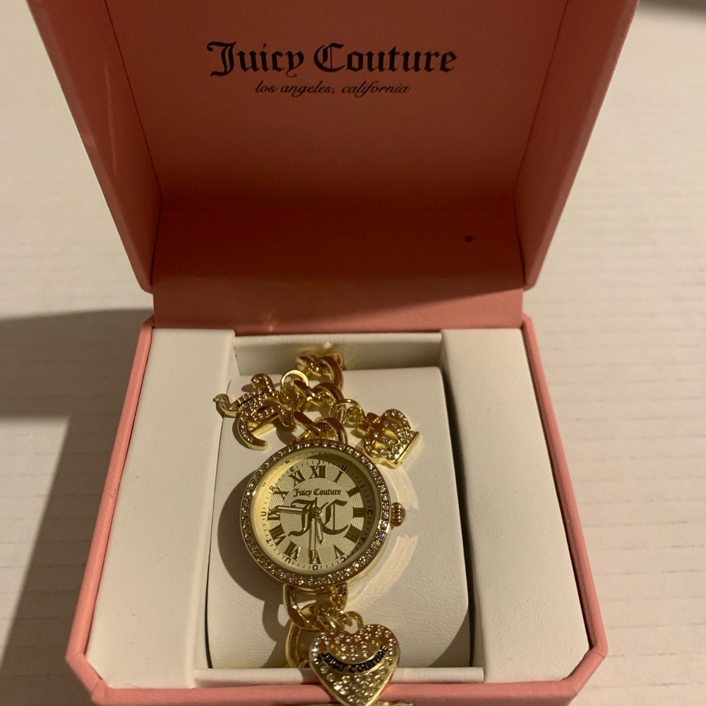 Juicy Couture Watch Charm Bracelet NEW
